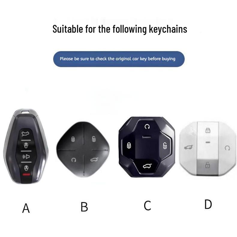Genuine Leather Key Case for Jetour Dasheng/Chery Dasheng IDM King Plus - Car Accessory Modification