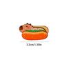 Breastpin Acrylic Capybara Pin Cute Lotus Capibara Badge Fashion Hot Dog Capybara Brooch  Skirts