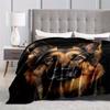 1pc German Shepherd Dog Print Blanket - Plush Lightweight Warm Polyester, Anti-Tear Hypoallergenic All-Season Throw for Living Room, Bedroom