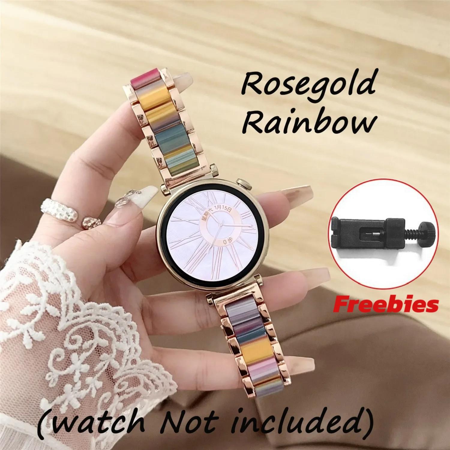 

Ремешок для часов из металла и смолы 18 мм 20 мм 22 мм универсальный сменный ремешок для часов браслет для наручных часов для женщин и мужчин для Huawei GT5 Pro для Samsung Galaxy Watch Universal 20MM width разноцветный