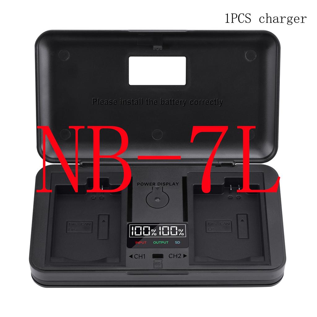 LCD Smart Charger Case Multi-function Battery Storage Box for Canon LP-E5 E6 E8 E10 E12 E17 NB-2L 7L 10L BP-511 Camera Battery