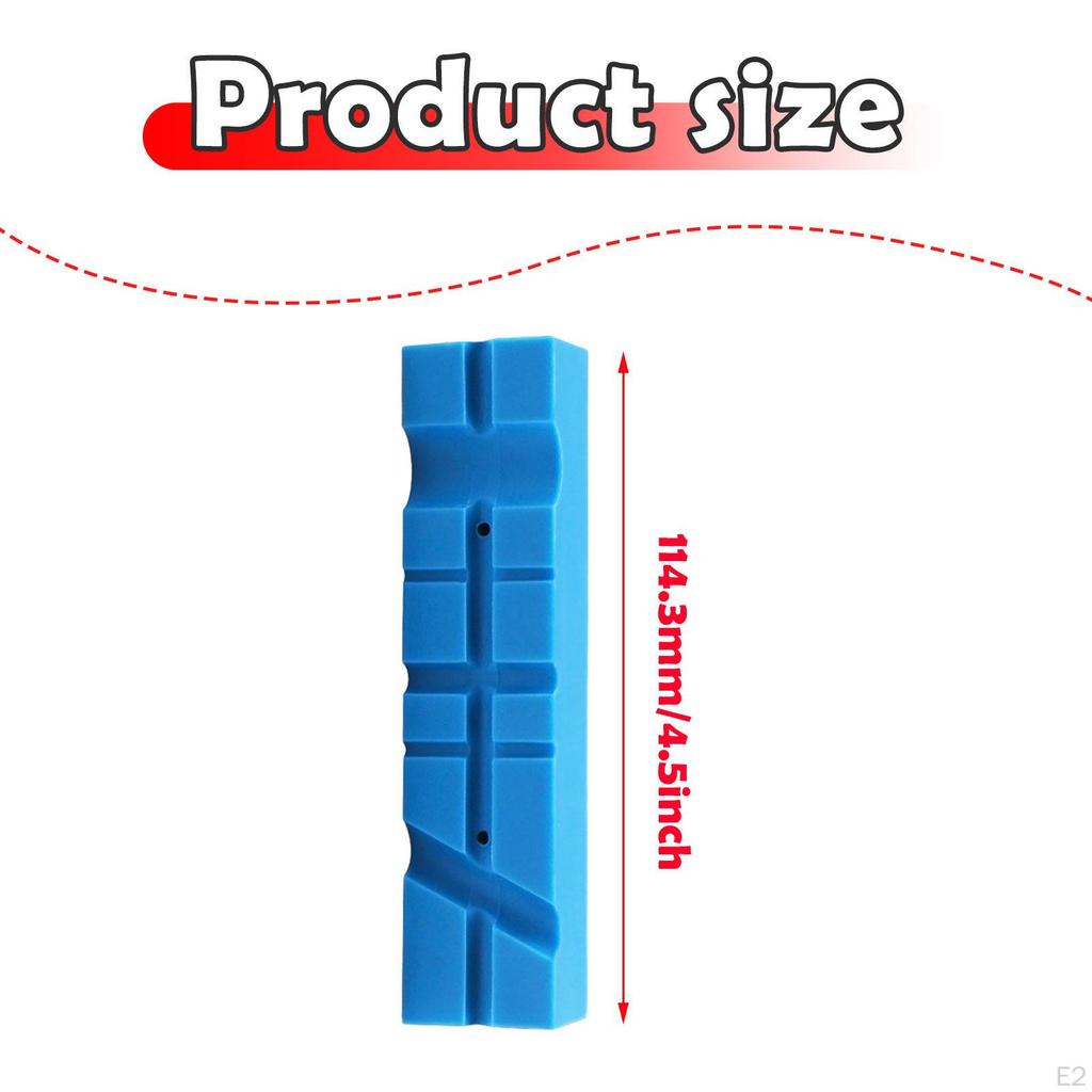2 Pieces Vise Jaw Pads Bench Covers Multi Groove Textured Inserts for Clamping,