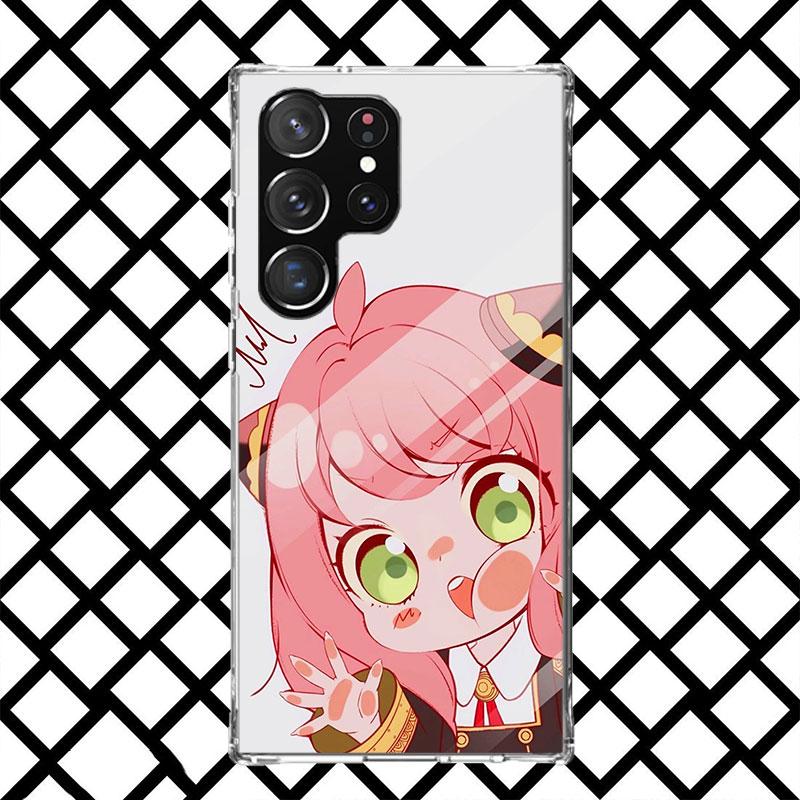 S-Spy Family Anya Phone Case for Samsung Galaxy S26 S25 Edge S24 S23 Ultra S22 Plus S21 FE S20 + Soft Cover Print Fundas Galaxy