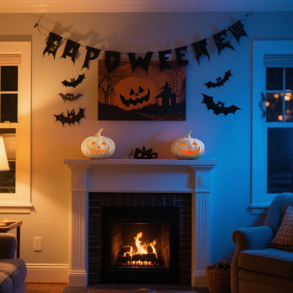 Holiday Decor Scene Layout Home Decoration With Light Strip (Without Battery)