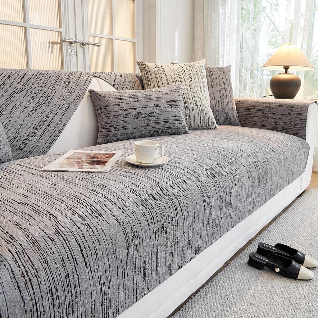 Chenille Sofa Cushion Four Seasons Universal High-Grade Simple Anti-Scratching Sofa Cover Sofa Cover Non-Slip Stain Resistant