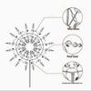 Creative Outdoor Wrought Iron Windmill: Rotating Metal Garden Decoration