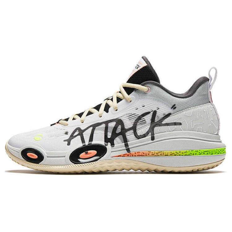 

Anta Slip Resistant Low top Basketball Shoes Women s Gray Green 122421109-1 36