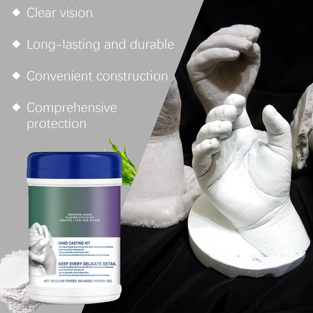 3D Clay Hands Mold Kit Creative Family Couples Hands Casting Kit Souvenir Baby Kids Hand Printing Mold Plaster Casting Tools