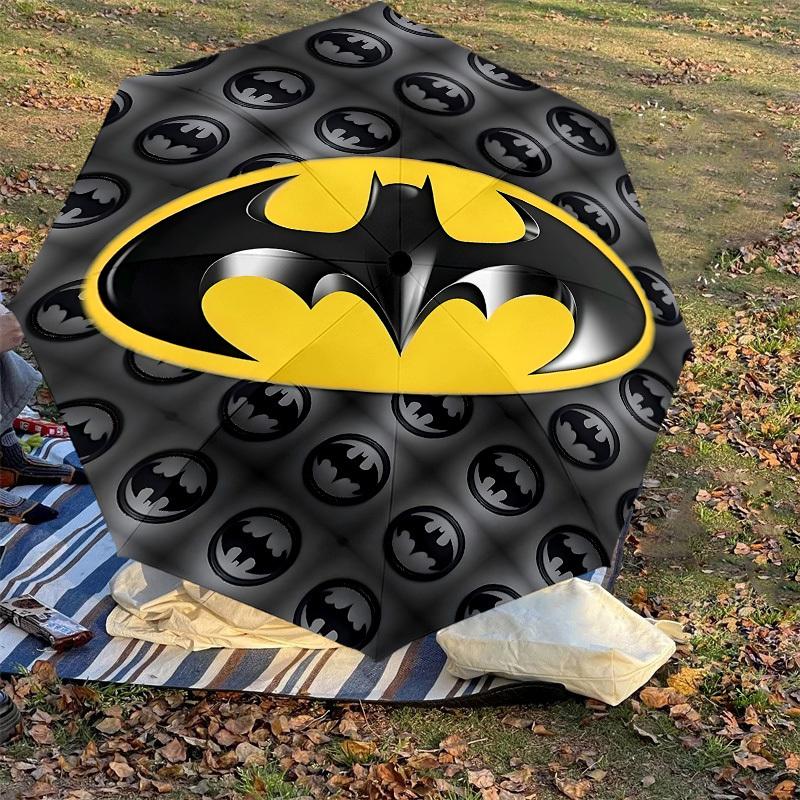 1PC Warner Batman Logo Umbrella-8-Rib Reinforced, Automatic Open, Lightweight & Durable-A56