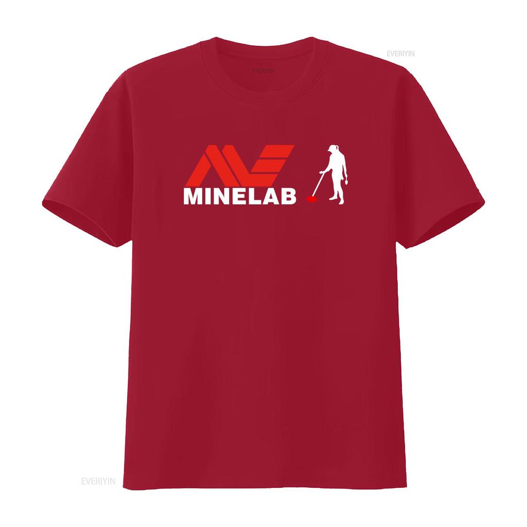 New Minelab Logo T Shirt Stylish Design for Metal Detecting Enthusiasts Vintage Washed Graphic Top For Everyday Wear