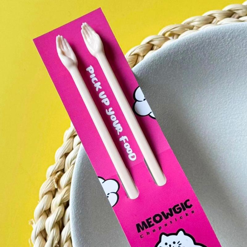 Ergonomic Hand Shape End Chopsticks Tool For Easy Handling Great For Travel Dining Plastic Eating Gripper Easy Cleaning