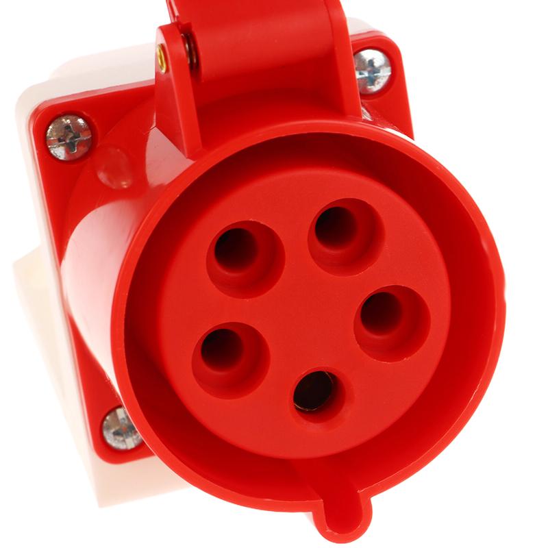 1 Piece 3Pin 4Pin 5Pin Industrial Plug And Socket Waterproof Connector 16A/32A Electrical Connection Wall Mount Socket