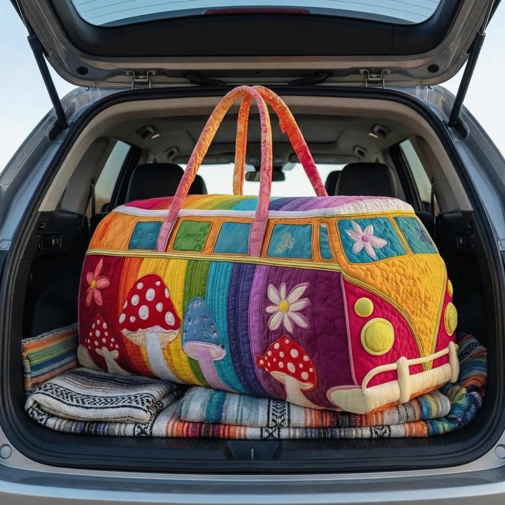 3D Stepperei Handwerk Gesteppte Reisetasche Wasserdicht Große Kapazität Reise-Duffelbag Tragetaschen Kurzstrecken-Handtasche