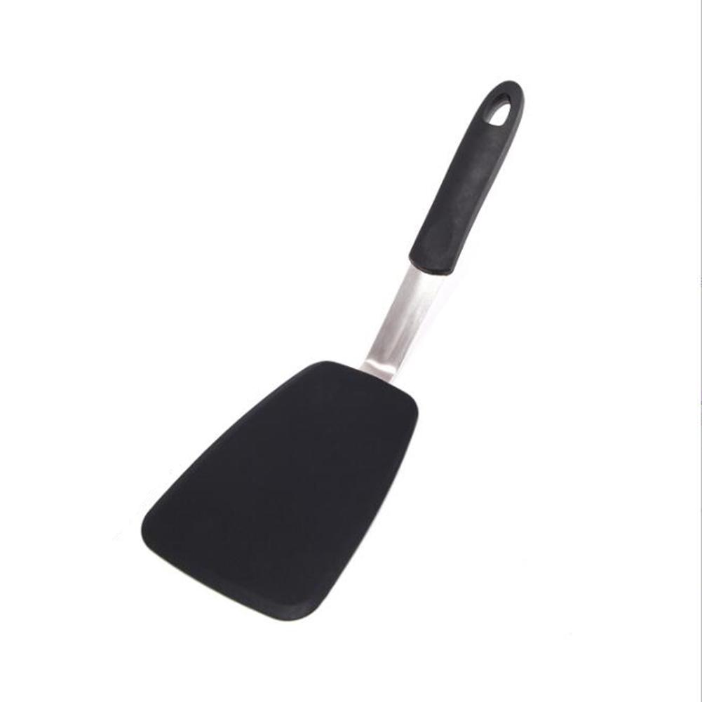 Silicone Steak Spatula With Ergonomic Lengthened Handle Western-style Elastic Heat Resistance Non-stick Steak Spatula Kitchenware