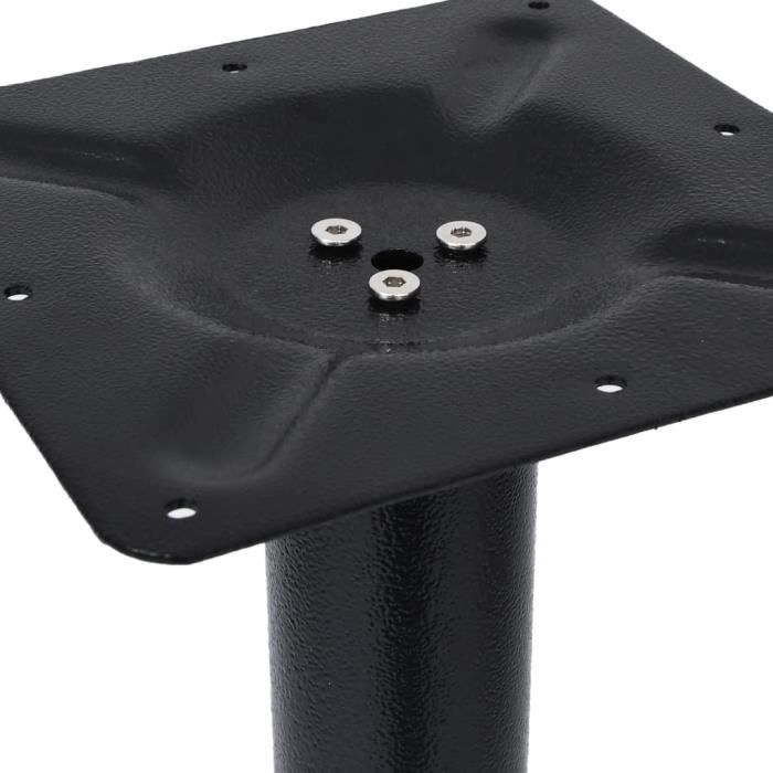 Pied de table de bistro Noir 52x52x72 cm Fonte