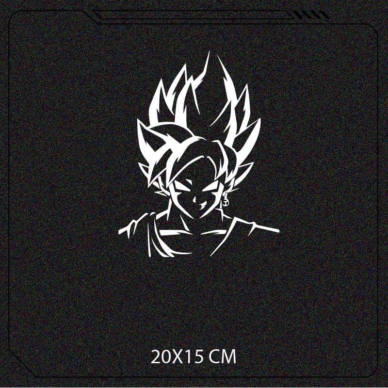 Dragon Ball Goku Vegeta Reflective Sticker Car Body Modification Sticker Motorcycle Front Windshield Sticker