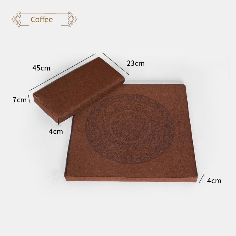 

Meditation Cushion Meditation Cushion Latex Pray Cushion Meditation Static Meditation Pad Latex Foldable Thick Fabric Coconut Palm Pray Cushion Coffee-Cheung-Printed 60*60cm + bag