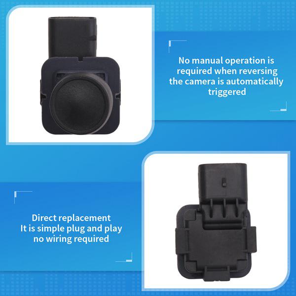 Black ABS Rear View Camera for Ford Mondeo