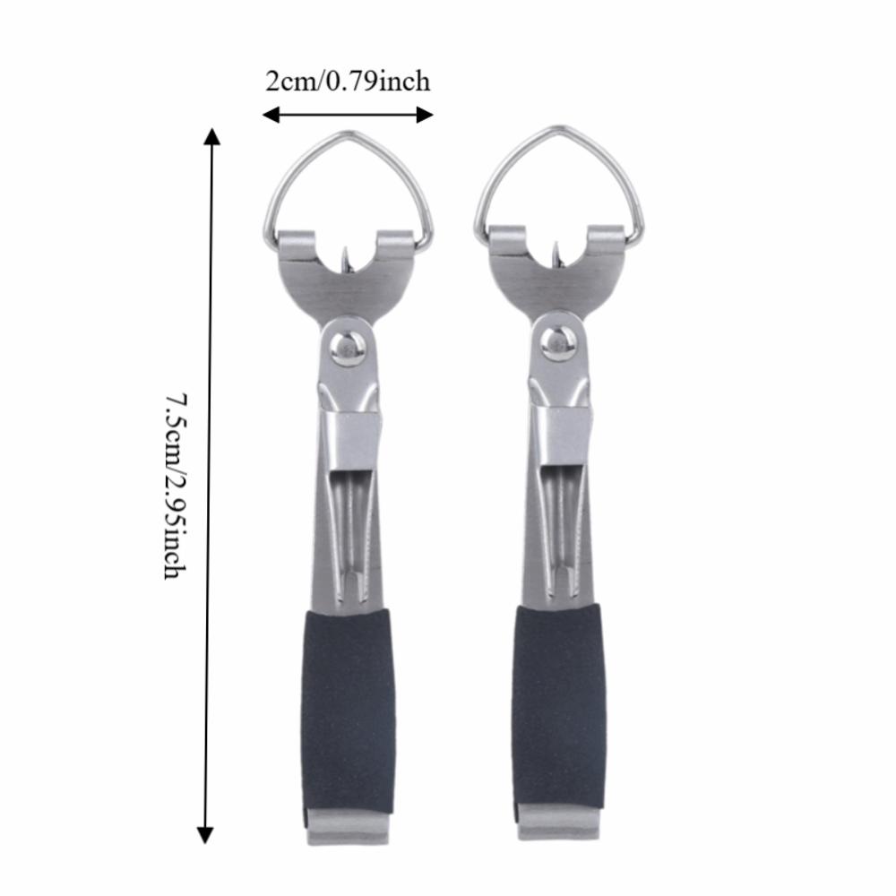 2Pcs 7.5*2cm Hook Eye Cleaner 4 In 1 Fly Fishing Quick Knot Tool Fly Line Clippers  Outdoor Fishing