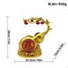 Feng Shui Gourd Statue Rack Decorative Creative Single Bottle Holder for Tabletop Bookshelf Bar