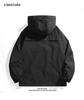 Unisex Windbreaker: Trendy Waterproof Hooded Jacket for Autumn and Spring