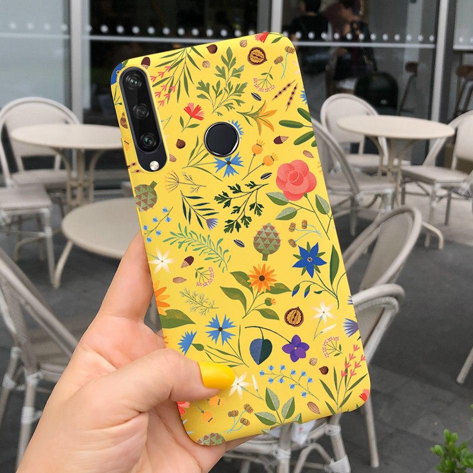 For Huawei Y6P Y7P Case 2020 New Fashion Butterfly Flower Painted Phone Cover For Huawei Y7P Funda Y 7P Y 6P HuaweiY6P Soft Capa