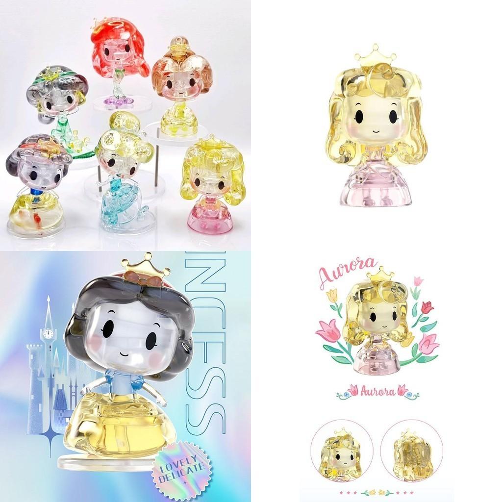 Disney Princess Crystal Building Blocks Set Diamond-like Diy Table Ornaments For Kids Toys