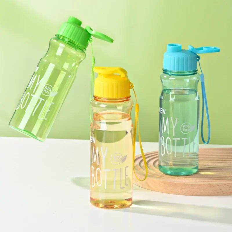 500ML Water Bottles Portable Sport Cup for Drinking Kitchen Tools Transparent My Bottle for School Gym Travel Dropshipping