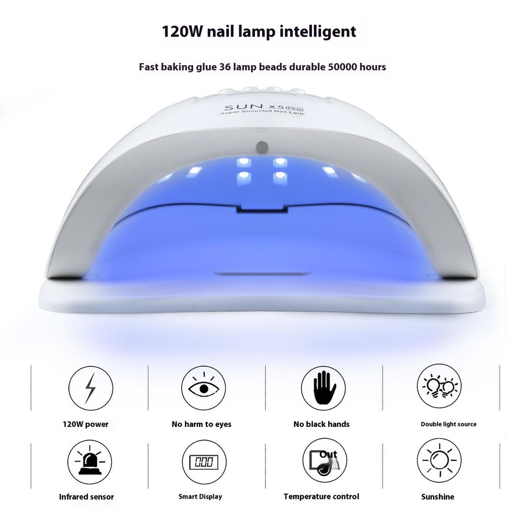 Nail Dryer Nail Polish Air Dryer Sunx5plus Nail Polish Lamp High-power Nail Polish Phototherapy Lamp Nail Polish Glue Baking Lamp Phototherapy Machine