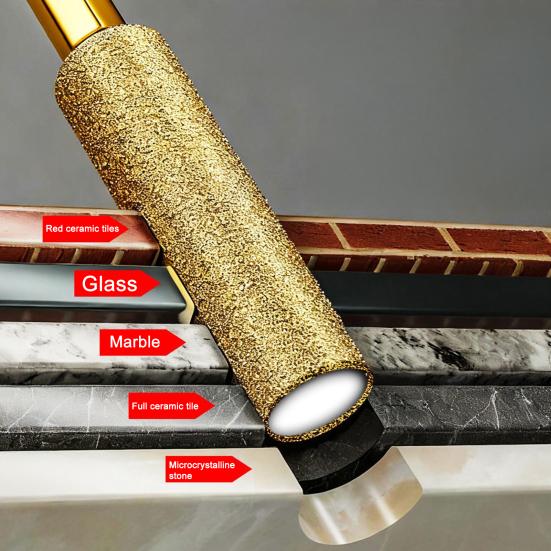 Diamond Tile Drill Bit Set with Cooling Wax Core Drilling Marble Granite Glass Concrete Anti-Slip Hex Shank Tile Drilling Tool