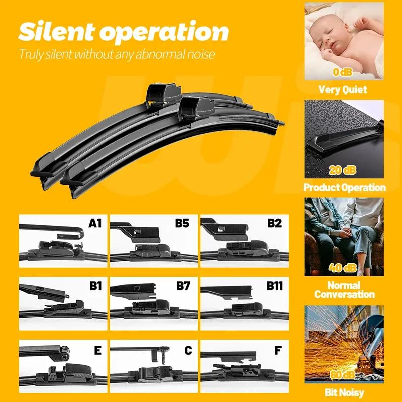 For Ford Explorer Front Wiper Blades 2011- 2013 2014 2015 2016 2017 2018 Windscreen Windshield Window Accessories 26"+22"