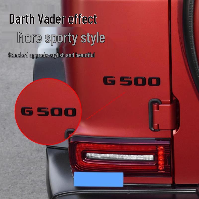 Compatible with Mercedes G63 Rear Emblem & V8 BITURBO AMG Side Sticker.