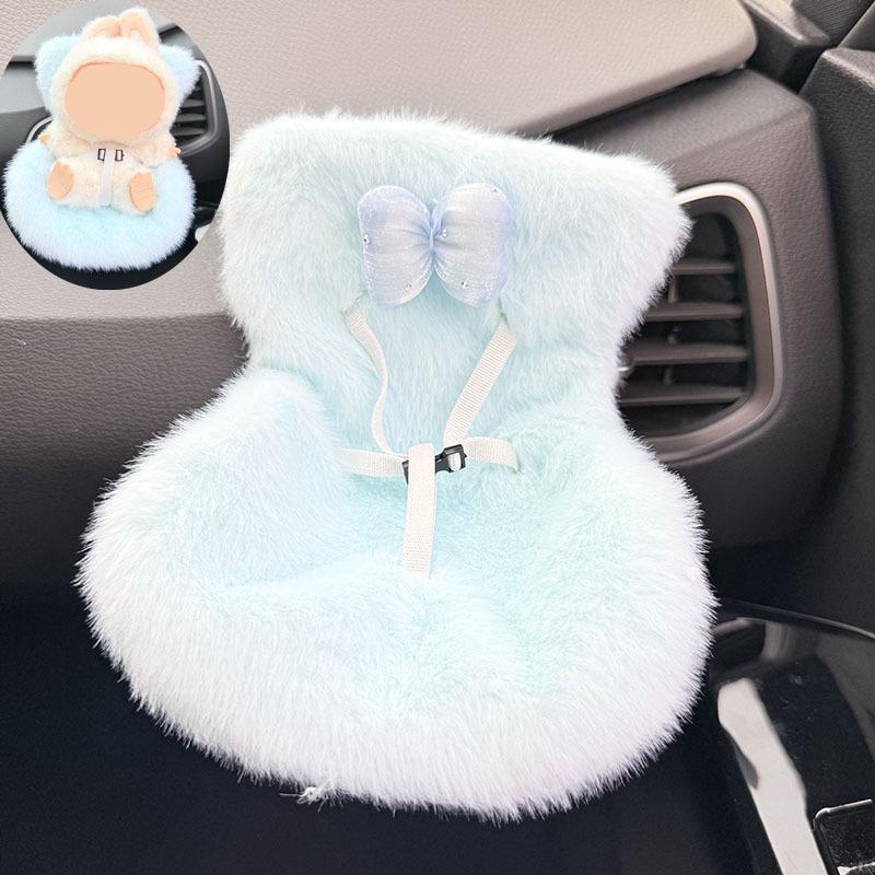 17cm Doll Car Seat For Labu- Air Vent Clip  with Aromatherapy for Blind Box Collectors | Cute, Functional Car Ornament