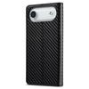 LC.IMEEKE For iPhone Air Wallet Case Carbon Fiber Texture Leather Phone Cover
