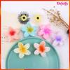 Hair Clip - Drfeify - Hawaiian Clip - Plumeria Flower - Bright Colors - Unisex Adult