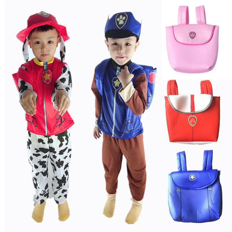 Paw Patrol Chase Marshall Skye Costume For Kids With Exquisite Stitching**