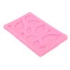 4pcs Washable Fondant Mould Pink Maple Leaf Mould Candy Mould Leaf Silicone Mould  Cupcake Topper
