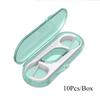 10PCS Portable Teeth Flosser Storage Box Traveling Camping Practical Clean Floss Stick Oral Care Teeth Floss Pick Dispenser