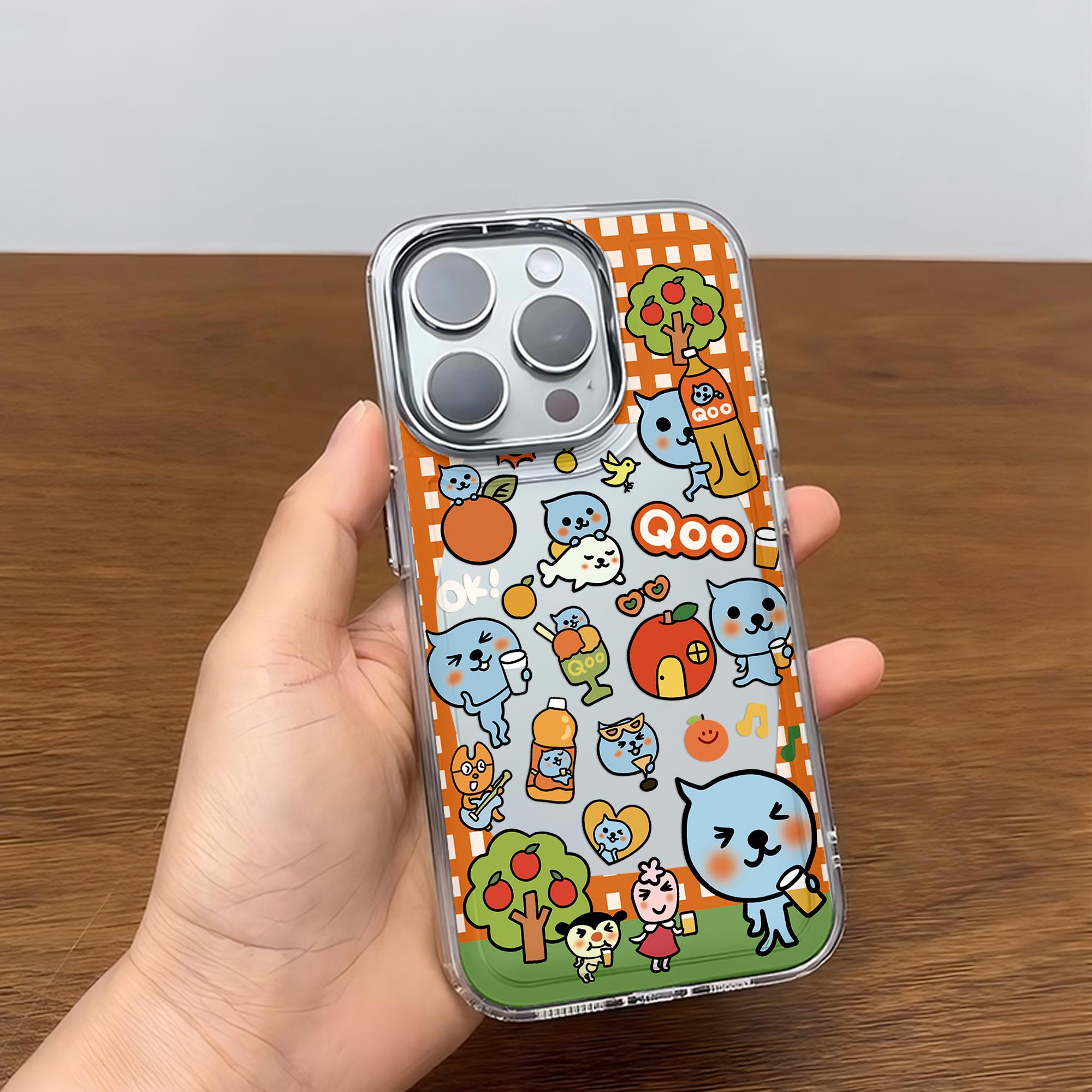 

Cartoon Lovely QooS Phone Case for Samsung Galaxy S25 S24 S23 S22 S21 S20 Note20 FE Ultra Edge Plus 4G 5G Transparent Cover Samsung S10 5G