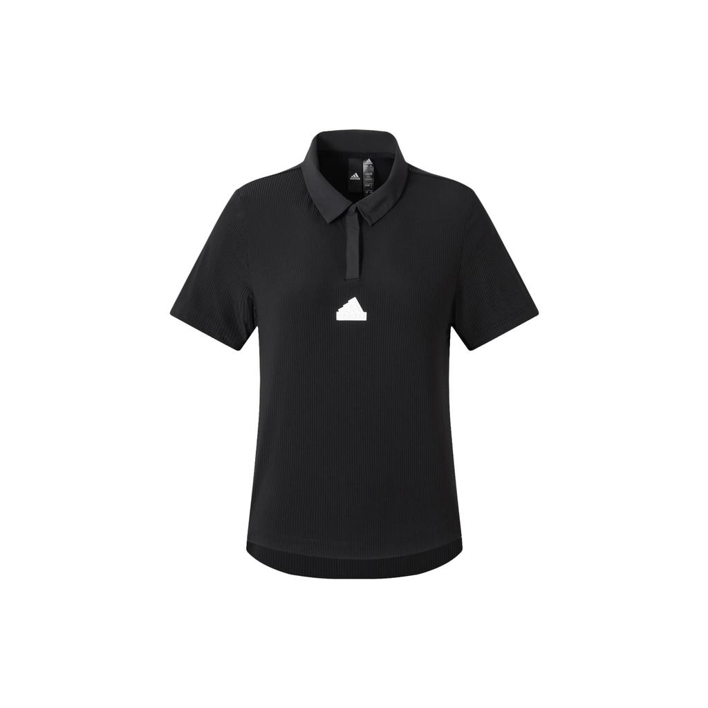 Adidas Ct Polo Short Sleeve Women Tops Black IT4357