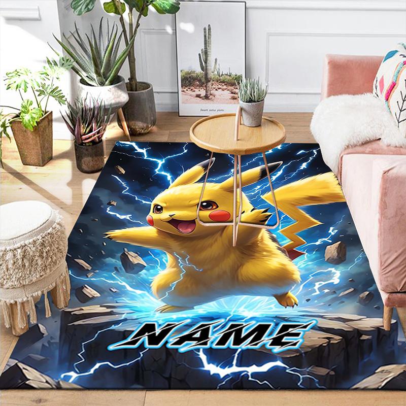 Custom 1Pc Adventure Pikachu Rug Office Carpet Indoor Outdoor Entrance Doormat Nonslip Soft And Comfortable Living Room D2915211