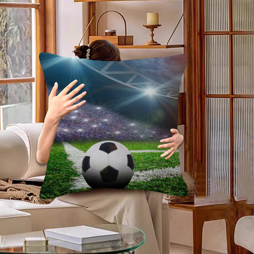 Piłka Nożna Personalizowana Poszewka na Poduszkę Pokój Dziecięcy Dekoracja Dzika Impreza Poszewka Prezent na Urodziny Dziecka Baby Shower