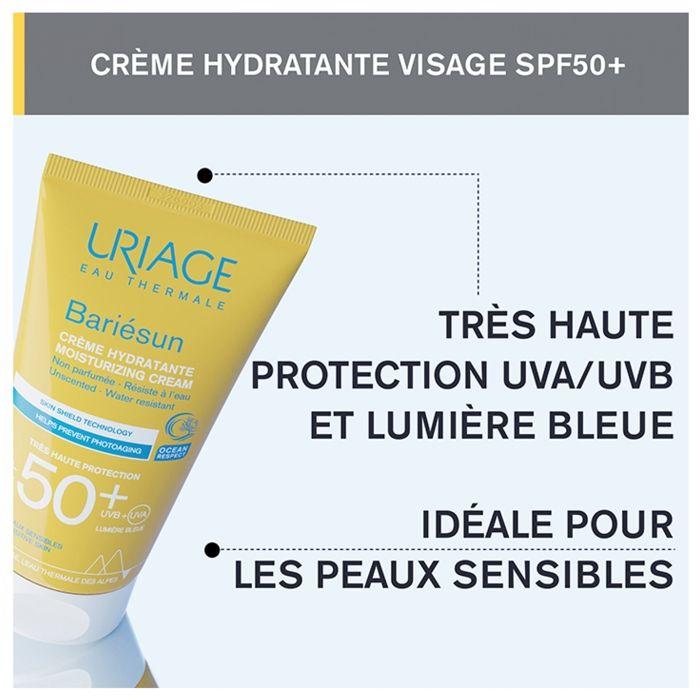 Uriage Bariésun Crème Hydratante Spf50+ Non Parfumée