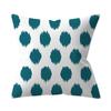 45x45cm Blue Green Geometric Stripe Printed Cushion Cover for Home Living Room Sofa Decoration Throw Pillow