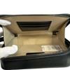 MONCLER Cross body bag leather Horizontal body bag black leather Used