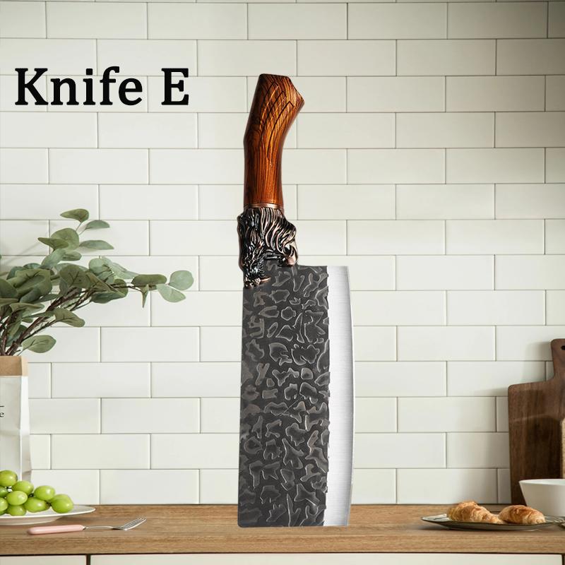 Handmade Forged Kitchen Knife Meat Cutting Knives Boning Knife Multifunctional Kitchen Knives Forge Knives Slicing Knife