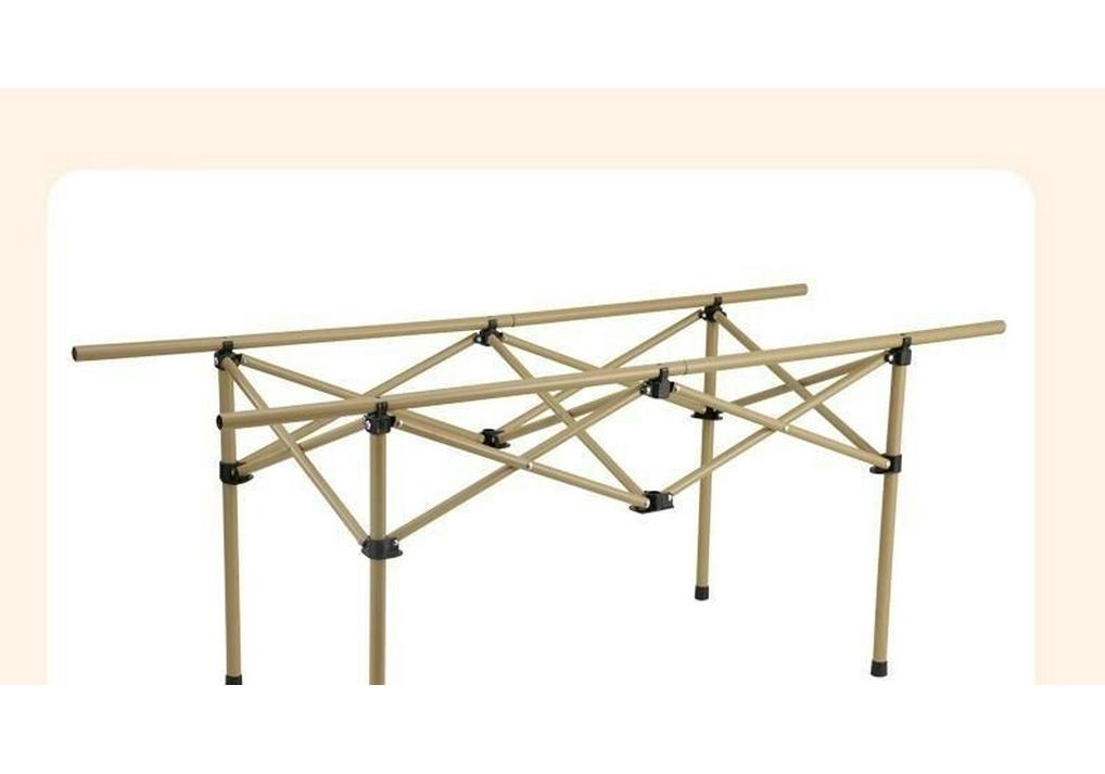 Folding Outdoor Table & Chair Set with Backrest - Portable Multifunctional Lounger for Camping & Home Use.