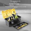 1Pc Plastic Tool Box 12/14 Inches Transparent Compartment Lightweight Small Parts Storage Holder for Hardware Organization