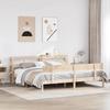 VidaXL Bed Frame with Headboard 180x200 Cm Solid Pine Wood, Bed, Bedroom Furniture, Wooden Bed, Bed 3305806