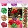 Mini Christmas Foam Frosted Fruit Artificial Holly Berry Flower For Elegant Home Decor